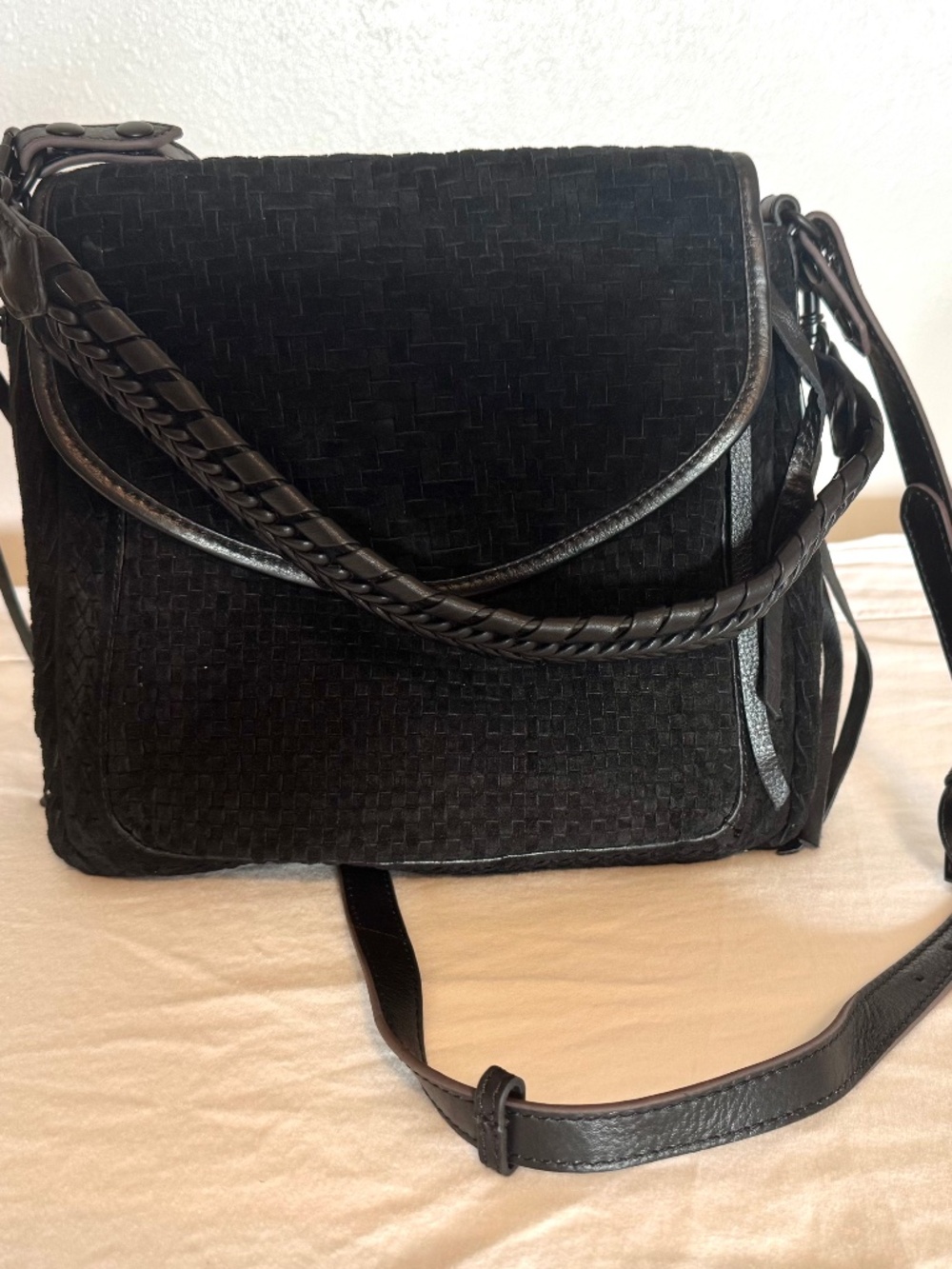 BRAND NEW! Aimee Kestenberg Woven Leather All For The Love bag